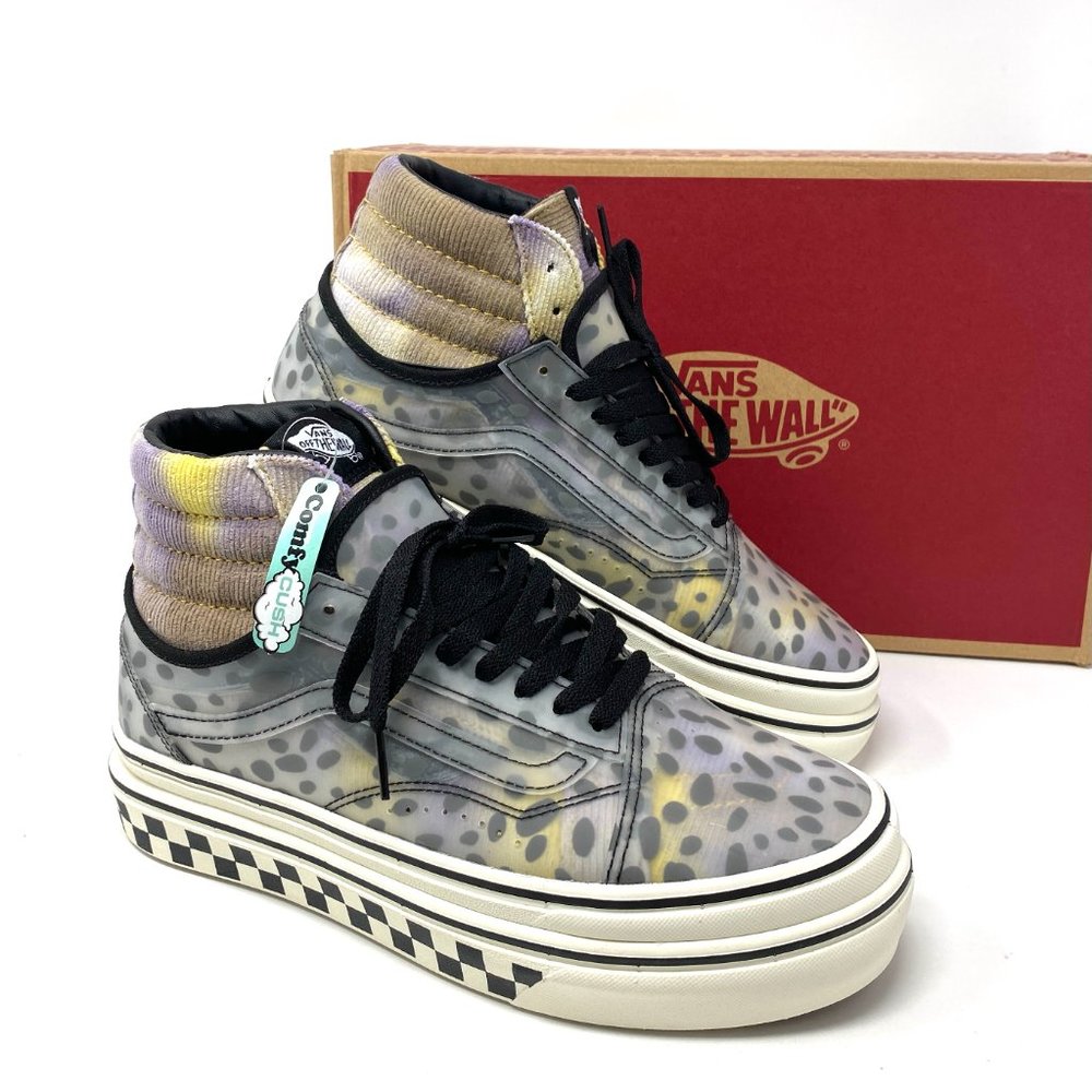Vans Super Comfycush Hi Shoes Women's Multi Gray Velvet Plastic Size VN0A4UVM2W2 - Picture 5 of 16